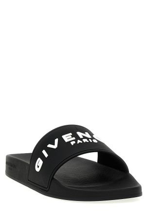 Капсульные слайды Givenchy Plage черно-серые BH301TH1H4001 Капсульные слайды Givenchy Plage черно-серые BH301TH1H4001