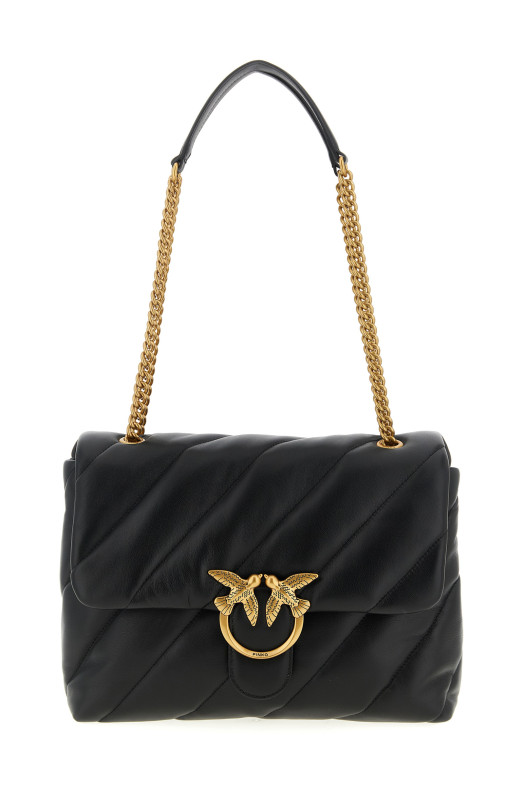 Сумка через плече PINKO 'Love big puff' Чорна 100037A0F2Z99Q