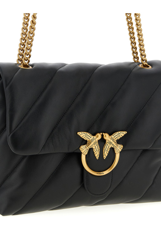 Сумка через плече PINKO 'Love big puff' Чорна 100037A0F2Z99Q