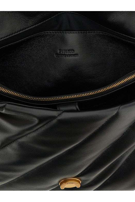 Сумка через плече PINKO 'Love big puff' Чорна 100037A0F2Z99Q