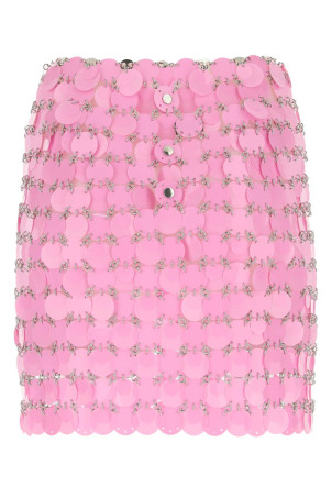 Pink maxi sequins mini skirt PACO RABANNE (22AIJU263PS0131)