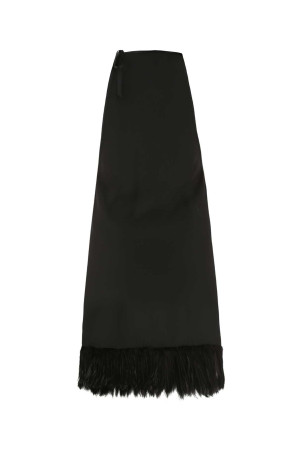 Черное мини-платье из крепа Черное SAINT LAURENT (695028Y3E30) Черное мини-платье из крепа Черное SAINT LAURENT (695028Y3E30)