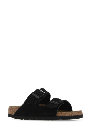 Черные замшевые тапочки Arizona Черные BIRKENSTOCK (951323) Черные замшевые тапочки Arizona Черные BIRKENSTOCK (951323)
