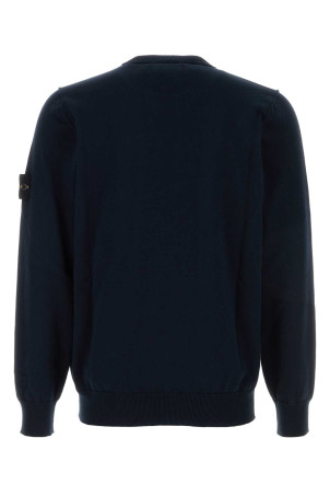 Темно-синий хлопковый свитер Black STONE ISLAND (5100053B2) Темно-синий хлопковый свитер Black STONE ISLAND (5100053B2)