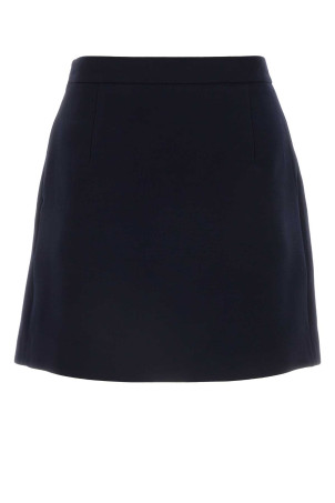 Navy blue wool mini skirt ALESSANDRA RICH (FABX3887F4372)