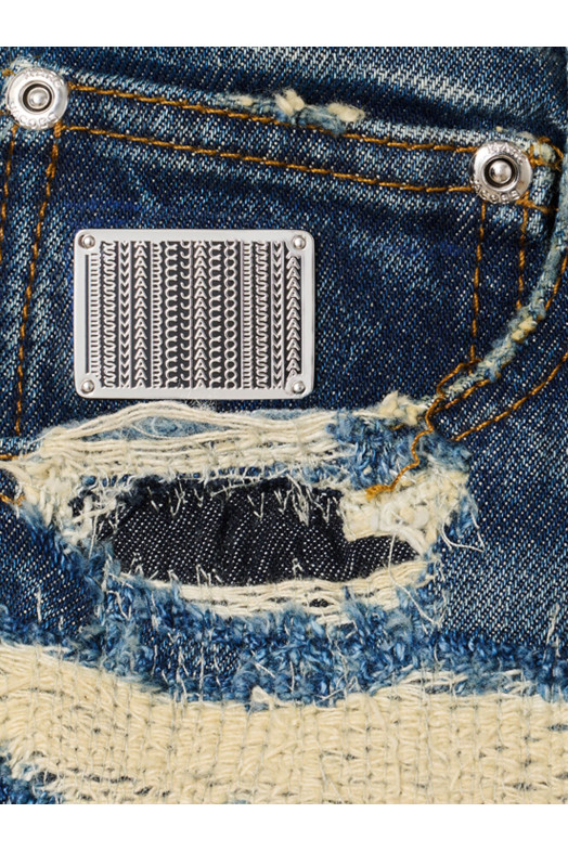 Джинсы MARC JACOBS 'The Rip And Repair Straight Jean' синие 2F4RBT001D15491 Джинсы MARC JACOBS 'The Rip And Repair Straight Jean' синие 2F4RBT001D15491