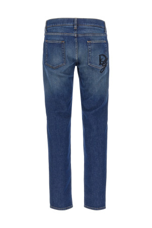 Logo embroidery jeans Blue Logo embroidery jeans Blue