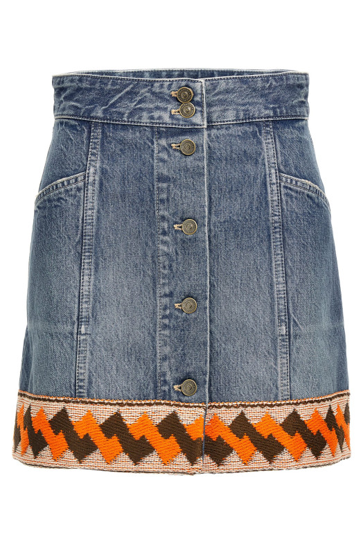 Спідниця з обробкою Valentino Garavani Різнобарвна B3DD19Z94U558 Спідниця з обробкою Valentino Garavani Різнобарвна B3DD19Z94U558