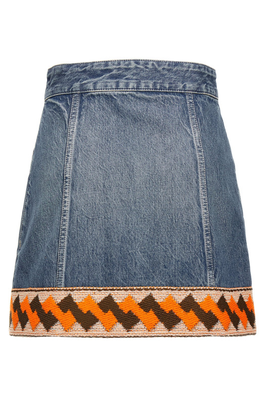 Спідниця з обробкою Valentino Garavani Різнобарвна B3DD19Z94U558 Спідниця з обробкою Valentino Garavani Різнобарвна B3DD19Z94U558