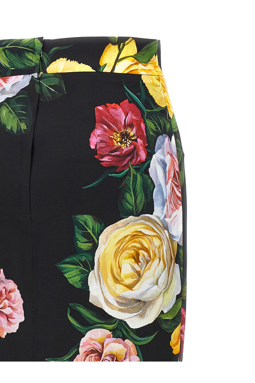 Квіткова спідниця з довгим рукавом Різнобарвна DOLCE & GABBANA F4B6UTFSA7BHN5IY Квіткова спідниця з довгим рукавом Різнобарвна DOLCE & GABBANA F4B6UTFSA7BHN5IY