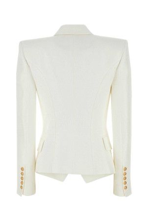 Білий блейзер з віскозної суміші BALMAIN (EF1SI505VF21) Білий блейзер з віскозної суміші BALMAIN (EF1SI505VF21)