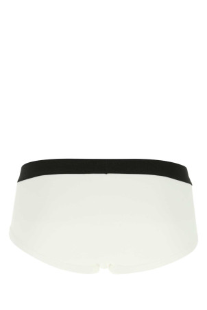 Белое эластичное хлопковое платье-комбинация TOM FORD (T4LC11040) Белое эластичное хлопковое платье-комбинация TOM FORD (T4LC11040)