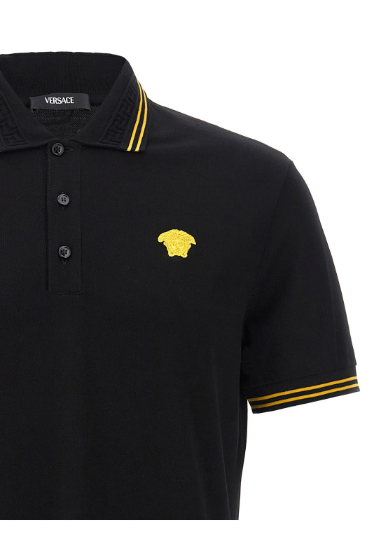 Поло VERSACE 'Medusa' Чорний 10139101A098601B000 Поло VERSACE 'Medusa' Чорний 10139101A098601B000