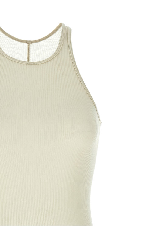 Ребристое платье Бежевый RICK OWENS RP01E7549RC41 Ребристое платье Бежевый RICK OWENS RP01E7549RC41