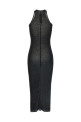 Ribbed dress Black Ribbed dress Black