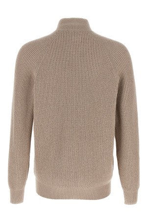 Zip cardigan Beige Zip cardigan Beige