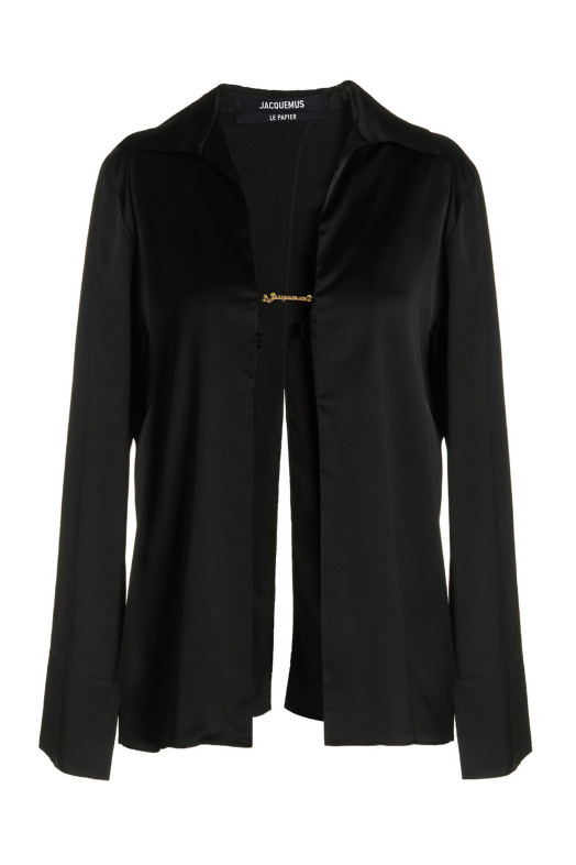 Сорочка JACQUEMUS 'Le Chemise Notte' Черный 22E213SH1031000990 Сорочка JACQUEMUS 'Le Chemise Notte' Черный 22E213SH1031000990
