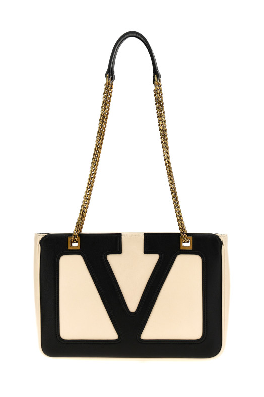 Valentino Garavani 'Viva Superstar' shopping bag Black-grey Valentino Garavani 'Viva Superstar' shopping bag Black-grey