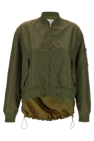 Куртка-бомбер Зеленый MM6 MAISON MARGIELA S52AM0315M35257728 Куртка-бомбер Зеленый MM6 MAISON MARGIELA S52AM0315M35257728