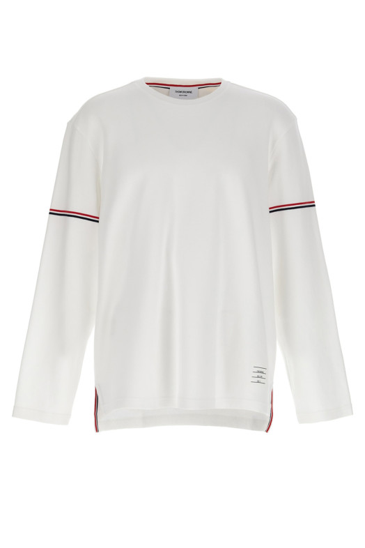 Футболка THOM BROWNE 'Rugby' Белая MJS281AJ0199100 Футболка THOM BROWNE 'Rugby' Белая MJS281AJ0199100