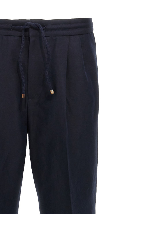 Лляні штани Сині BRUNELLO CUCINELLI MH255E1710C2485 Лляні штани Сині BRUNELLO CUCINELLI MH255E1710C2485
