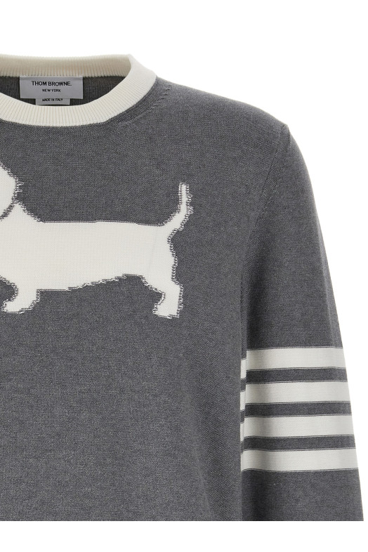 Светр THOM BROWNE '4-Bar Hector' Сірий MKA544AY3006055 Светр THOM BROWNE '4-Bar Hector' Сірий MKA544AY3006055