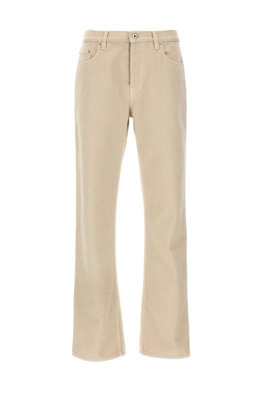 Джинсы бежевого цвета BURBERRY 8101479OAT