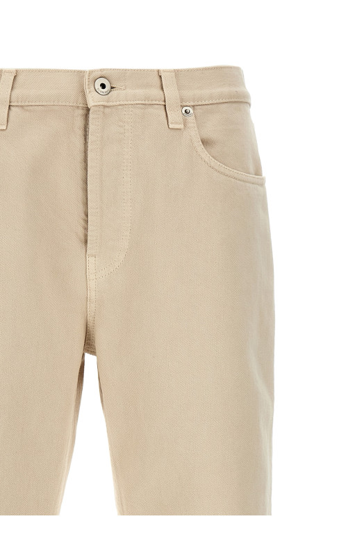 Джинсы бежевого цвета BURBERRY 8101479OAT