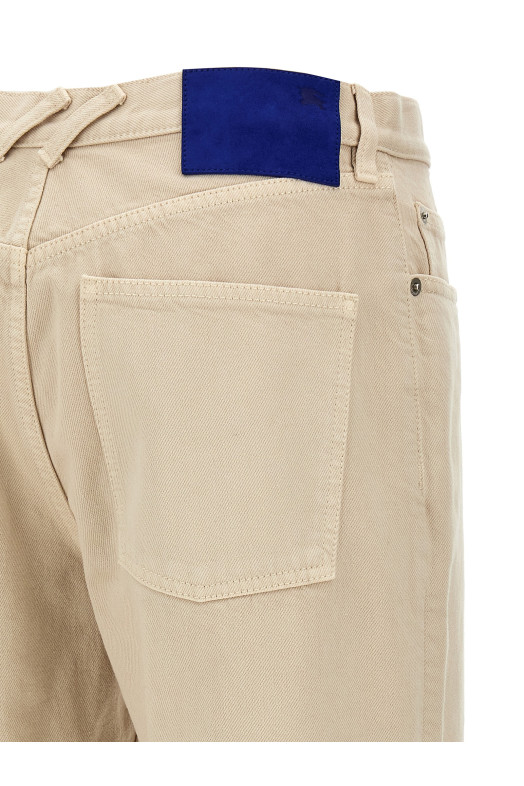 Джинсы бежевого цвета BURBERRY 8101479OAT