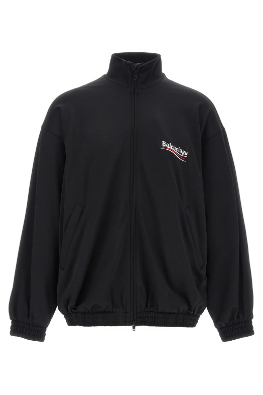 Світшот з вишивкою логотипу Чорний BALENCIAGA 818502TRVE21089