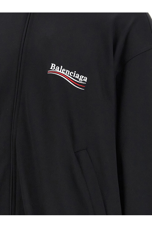 Світшот з вишивкою логотипу Чорний BALENCIAGA 818502TRVE21089