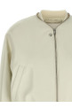 Leather bomber jacket White Leather bomber jacket White