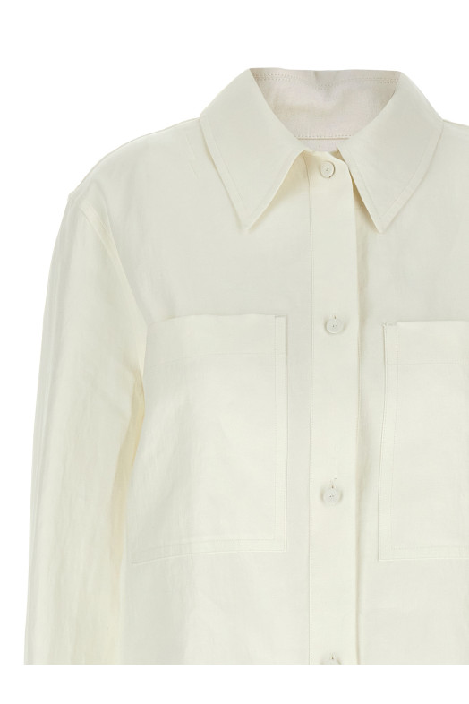 Лляна сорочка Біла JIL SANDER J02DL0226J60001100