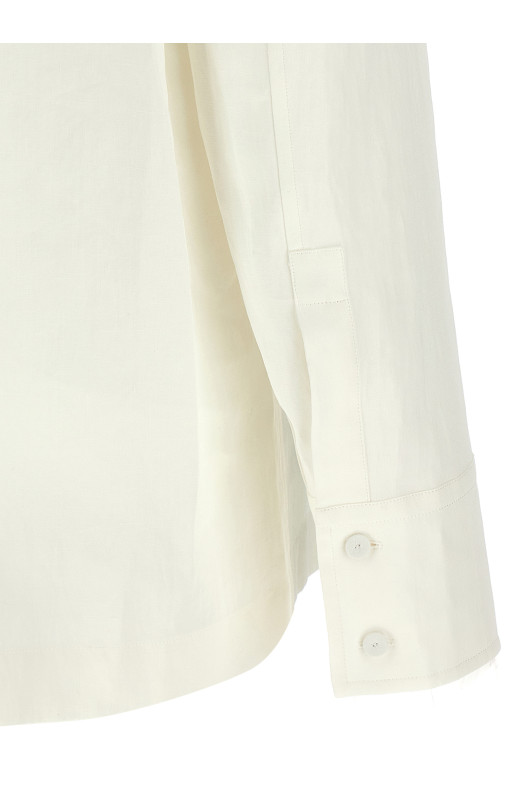 Лляна сорочка Біла JIL SANDER J02DL0226J60001100