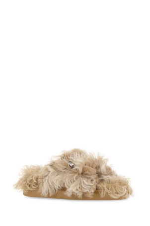 Beige eco fur slippers ALEXANDER MCQUEEN (676731WLEL1) Beige eco fur slippers ALEXANDER MCQUEEN (676731WLEL1)