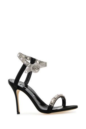 Черные атласные туфли Asasan Brown MANOLO BLAHNIK (ASASAN4241930) Черные атласные туфли Asasan Brown MANOLO BLAHNIK (ASASAN4241930)