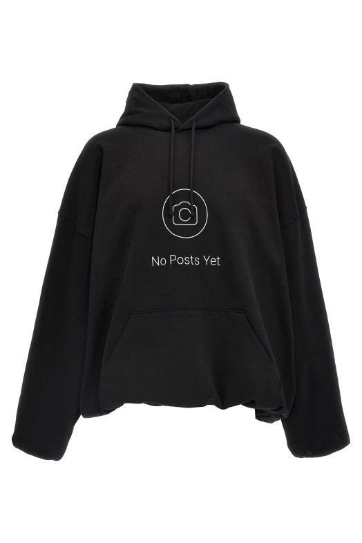 Толстовка с капюшоном VETEMENTS 'No Posts' Черный UA66HD660BBLACK Толстовка с капюшоном VETEMENTS 'No Posts' Черный UA66HD660BBLACK