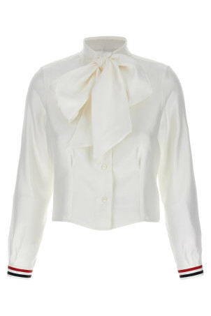 Шовкова сорочка Біла THOM BROWNE FLL192GF0780100 Шовкова сорочка Біла THOM BROWNE FLL192GF0780100
