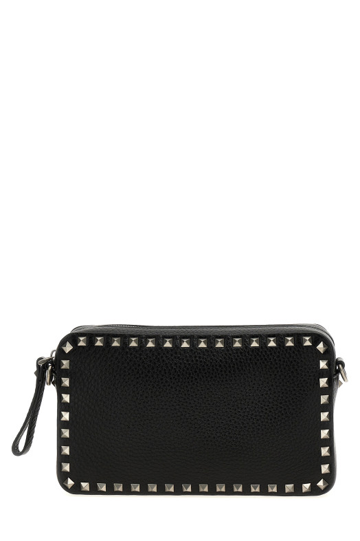 Valentino Garavani 'Rockstud' Shoulder Bag Black Valentino Garavani 'Rockstud' Shoulder Bag Black