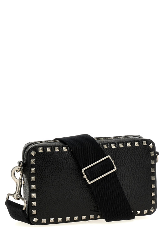 Valentino Garavani 'Rockstud' Shoulder Bag Black Valentino Garavani 'Rockstud' Shoulder Bag Black