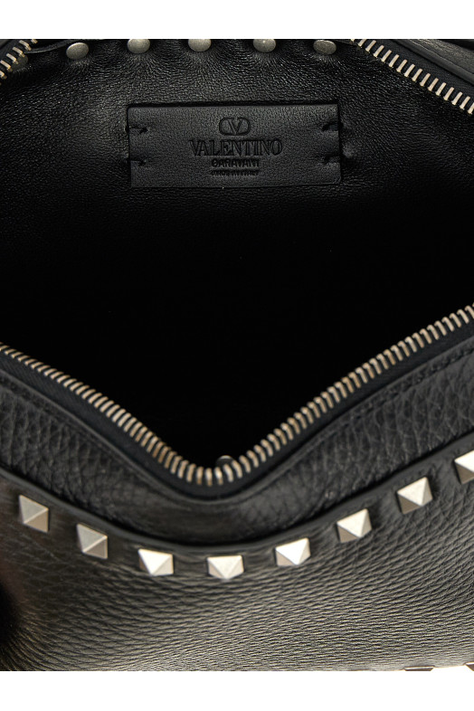 Valentino Garavani 'Rockstud' Shoulder Bag Black Valentino Garavani 'Rockstud' Shoulder Bag Black