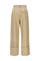Брюки макси с отворотом Бежевый VICTORIA BECKHAM 1125WTR006059AALMOND Брюки макси с отворотом Бежевый VICTORIA BECKHAM 1125WTR006059AALMOND