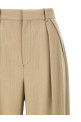 Брюки макси с отворотом Бежевый VICTORIA BECKHAM 1125WTR006059AALMOND Брюки макси с отворотом Бежевый VICTORIA BECKHAM 1125WTR006059AALMOND