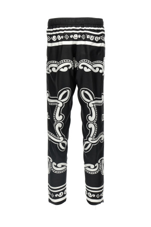 Шовкові штани чорно-сірі DOLCE & GABBANA GVCRATHI1WFHN9RA Шовкові штани чорно-сірі DOLCE & GABBANA GVCRATHI1WFHN9RA