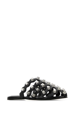 Black leather Rexa slippers ALEXANDER WANG (30125M014) Black leather Rexa slippers ALEXANDER WANG (30125M014)