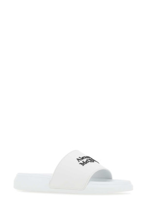 White rubber slippers ALEXANDER MCQUEEN (663564W4RF0) White rubber slippers ALEXANDER MCQUEEN (663564W4RF0)