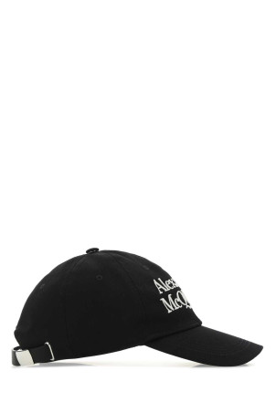 Черная хлопковая шапка Черно-белая ALEXANDER MCQUEEN (6886584105Q) Черная хлопковая шапка Черно-белая ALEXANDER MCQUEEN (6886584105Q)