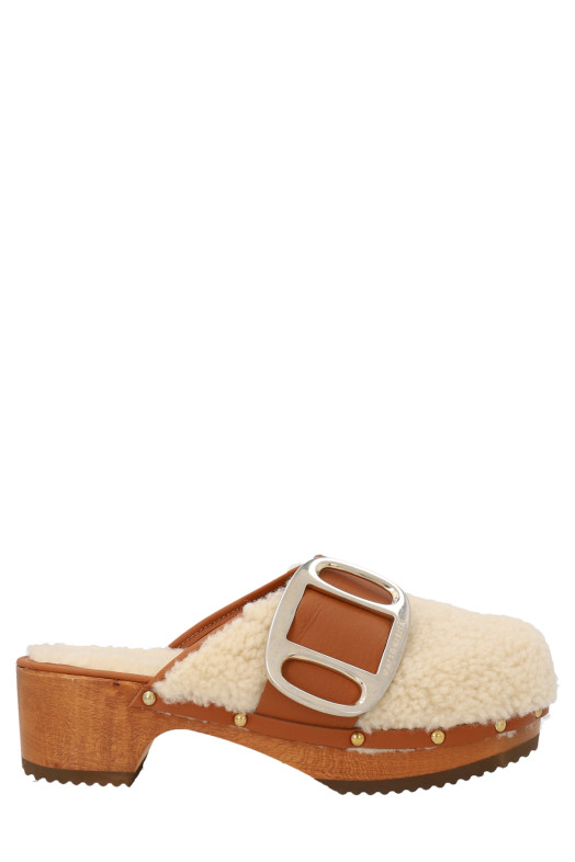 Сабо «Jodie» Разноцветные JEJIA (JODIECLOGSWHITESHEARLING)