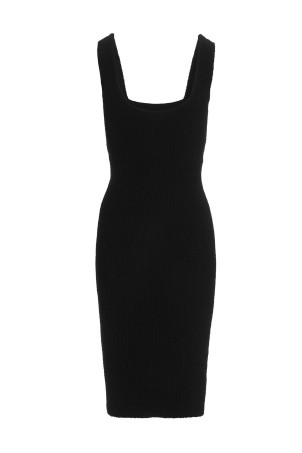 Трикотажное платье средней длины Черное WARDROBE NYC (W5028R10BLACK)