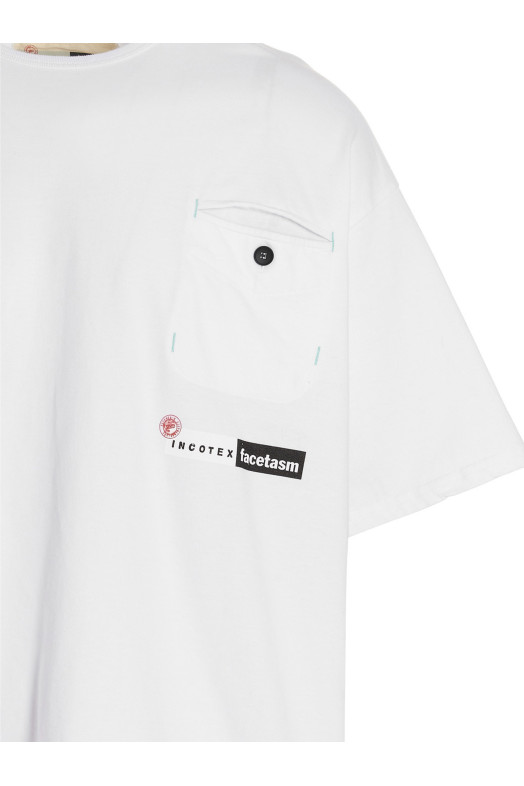 Футболка з логотипом Біла INCOTEX RED X FACETASM (FTJ001FX001010WHT)